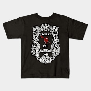 I love my cat Kids T-Shirt